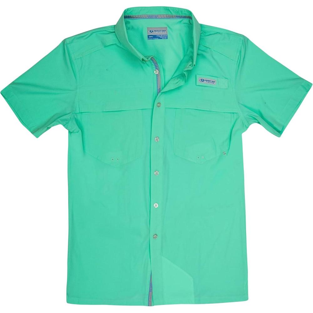 imageMossy Oak Mens Fishing Shirts Short Sleeve OffshoreCarnival Glass