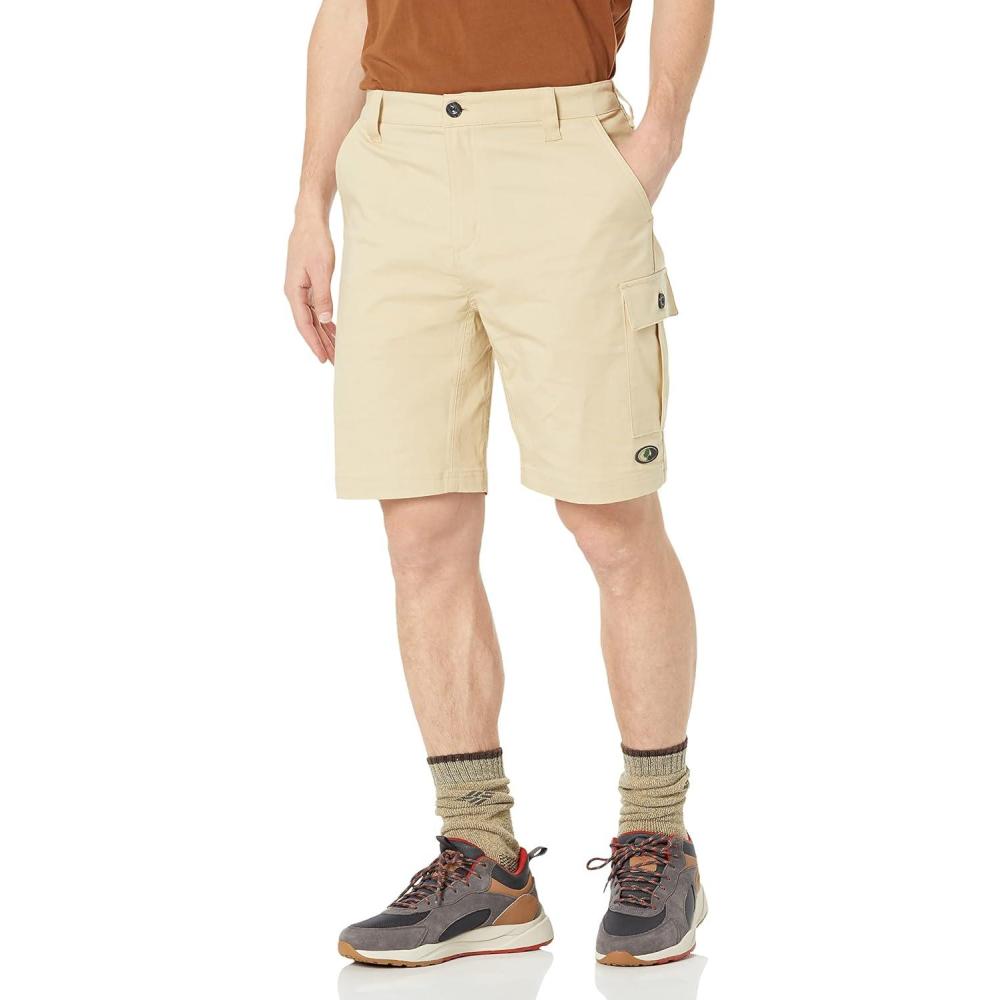 imageMossy Oak Mens Mens Cargo Shorts Stretch Hiking Shorts for MenPale Khaki