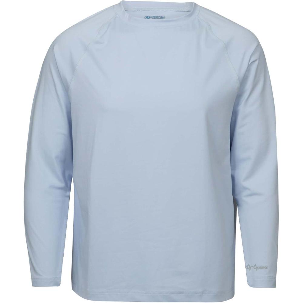 imageMossy Oak Mens Sun Shirts Uv Protection Long SleeveIllusion Blue