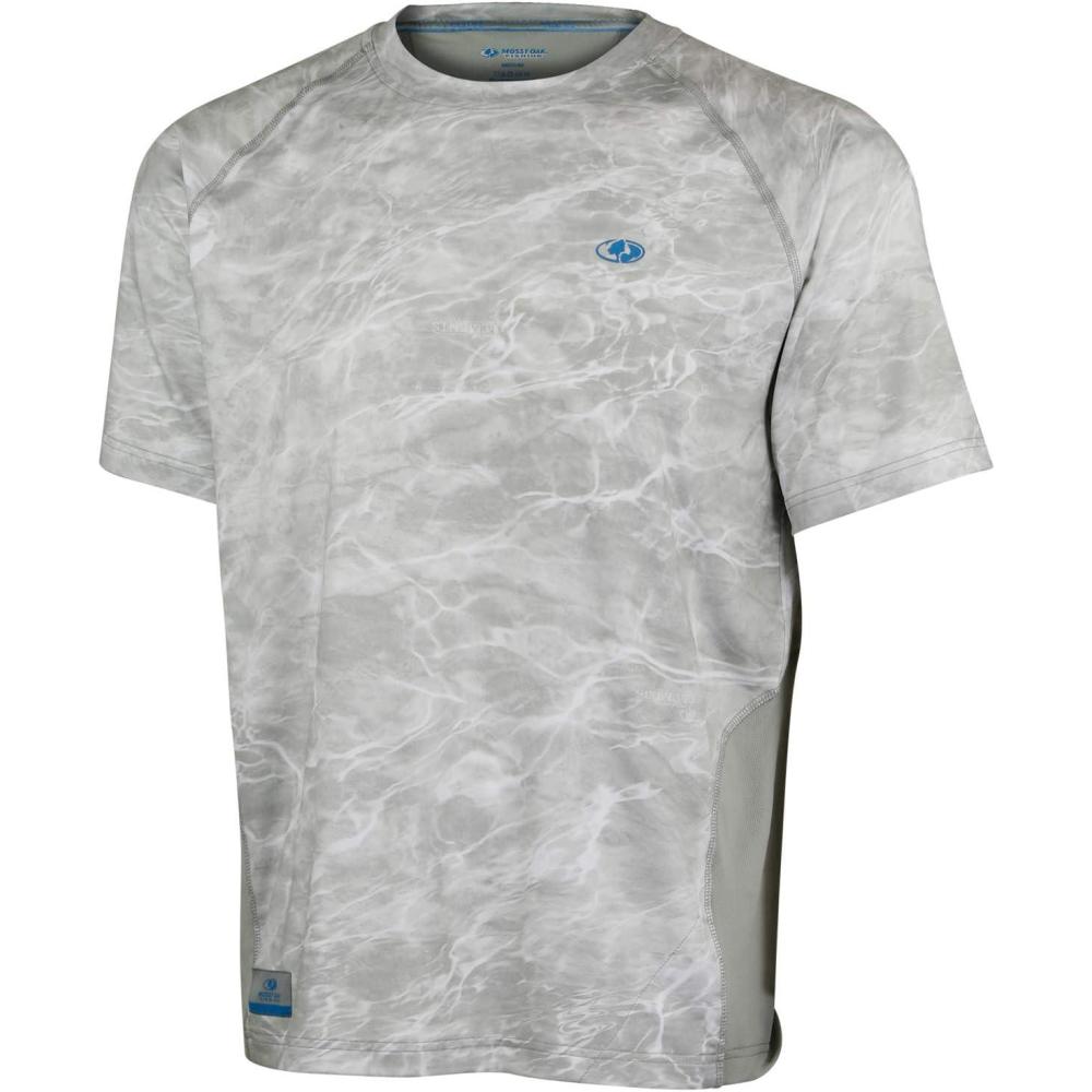 imageMossy Oak Short Sleeve Fishing Shirts for Men Sun Protection Clothing MenBonefish