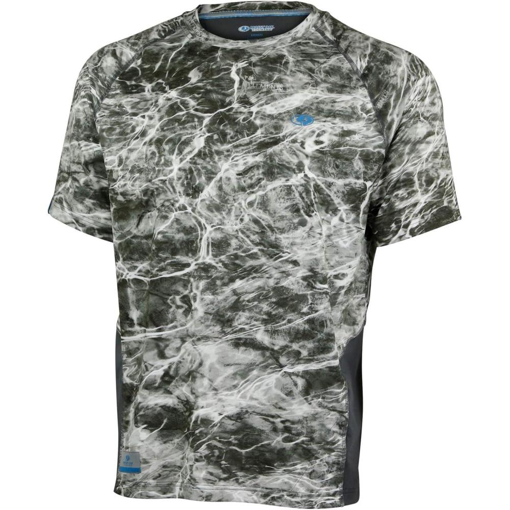 imageMossy Oak Short Sleeve Fishing Shirts for Men Sun Protection Clothing MenManta
