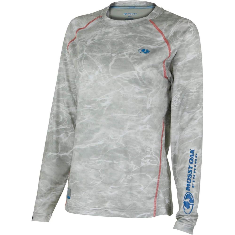 imageMossy Oak Womens Long Sleeve Performance Tech Fishing ShirtBonefishCoral