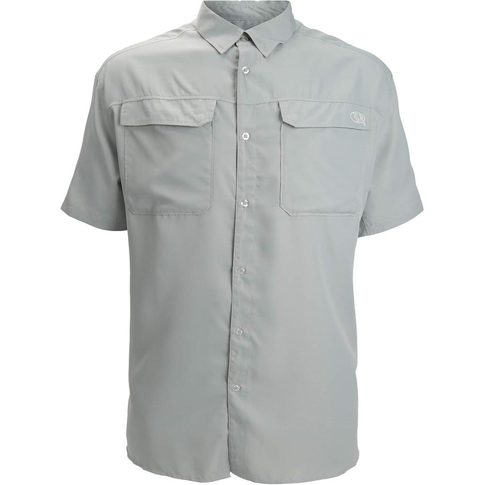 imageParamount Outdoors EAG Elite Short Sleeve Button Down Performance Fishing ShirtSilver