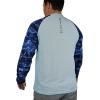 EAG Elite Mossy Oak Elements Long Sleeve Performance Fishing Shirt(Marlin Cool Blue)