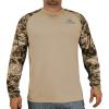 EAG Elite Mossy Oak Elements Long Sleeve Performance Fishing Shirt(Sand Crab)