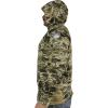 EAG Elite Mossy Oak Elements Performance SPF Fishing Sun Hoodie UPF 50(Sand Crab)