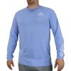 EAG Elite Mossy Oak Long Sleeve Solid Performance Fishing Shirt(Coastal Blue)
