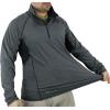 Men’s Athletic UPF 50+ Quick Dry Lightweight Long Sleeve Sun Protection Zip Pullover(Black)