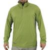 Men’s Athletic UPF 50+ Quick Dry Lightweight Long Sleeve Sun Protection Zip Pullover(Mosstone)