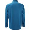 Men’s Athletic UPF 50+ Quick Dry Lightweight Long Sleeve Sun Protection Zip Pullover(Mykonos Blue)
