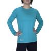 Mossy Oak Elements Women’s Breeze Long Sleeve Coolcore Sun Shirt(Caribbean Sea)