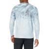 Mossy Oak Fishing Shirts for Men Long Sleeve with 40+ UPF Sun Protection(Arctic)