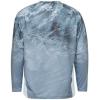 Mossy Oak Fishing Shirts for Men Long Sleeve with 40+ UPF Sun Protection(Arctic Ice)
