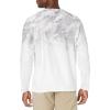 Mossy Oak Fishing Shirts for Men Long Sleeve with 40+ UPF Sun Protection(Hailstone White)