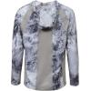 Mossy Oak Men’s Lightweight Sun Hoodie, Hooded Fishing Shirts(Hailstone)
