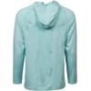 Mossy Oak Men’s Lightweight Sun Hoodie, Hooded Fishing Shirts(Iced Aqua21)