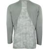 Mossy Oak Men’s Long Sleeve Performance Moisture Wicking Fishing Shirt(Cool Grey/Bonefish)