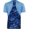 Mossy Oak Men’s Ss Performance Moisture Wicking Fishing Shirt(Ocean Blue/Marlin)