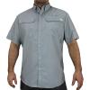 Paramount Outdoors EAG Elite Short Sleeve Button Down Performance Fishing Shirt(Silver)