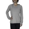 Women’s Long Sleeve V-Neck UPF 50 Quick Dry Sun Protection Lightweight Outdoor Hoodie(Heather Grey)