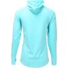 Women’s UPF 50 Lightweight Quick Dry Sun Protection Outdoor Hoodie with gaiter(Blue Radience)