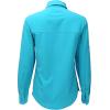 Women’s UPF 50 Long Sleeve Button Down Quick Dry Sun Protection Outdoor Hiking Travel Shirt(Caribbean Sea)
