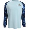 EAG Elite Mossy Oak Elements Long Sleeve Performance Fishing Shirt(Marlin Cool Blue)