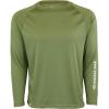 Mossy Oak Fishing Shirts for Men, Long Sleeve, Moisture Wicking, Sun Protection(Olive)