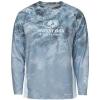 Mossy Oak Fishing Shirts for Men Long Sleeve with 40+ UPF Sun Protection(Arctic Ice)