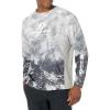Mossy Oak Fishing Shirts for Men Long Sleeve with 40+ UPF Sun Protection(Hailstone)
