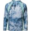 Mossy Oak Men’s Lightweight Sun Hoodie, Hooded Fishing Shirts(Arctic)