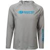 Mossy Oak Men’s Lightweight Sun Hoodie, Hooded Fishing Shirts(Cool Gray)