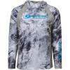 Mossy Oak Men’s Lightweight Sun Hoodie, Hooded Fishing Shirts(Hailstone)