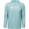 Mossy Oak Men’s Lightweight Sun Hoodie, Hooded Fishing Shirts(Iced Aqua21)