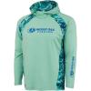 Mossy Oak Men’s Lightweight Sun Hoodie, Hooded Fishing Shirts(Lichen)