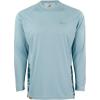 Mossy Oak Men’s Long Sleeve Performance Moisture Wicking Fishing Shirt(Blue Horizon/Spindrift)