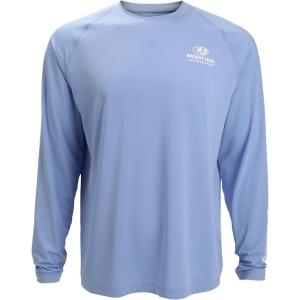 EAG Elite Mossy Oak Long Sleeve Solid Performance Fishing Shirt(Coastal Blue)