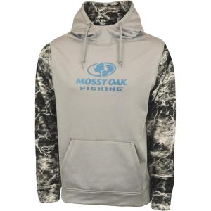 Mossy Oak Fishing Hoodie, Fishing Sweatshirts for Men, Fishing Shirts for Men(Manta/Coolgray)
