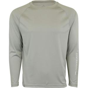 Mossy Oak Fishing Shirts for Men, Long Sleeve, Moisture Wicking, Sun Protection(Cool Grey)