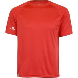 Mossy Oak Fishing Shirts for Men, Swim Shirts, Beach Shirt, Short Sleeve(Cardinal)