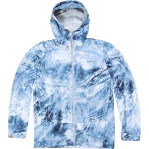 Mossy Oak Mens Fishing Rain Jacket with Hood(Arctic)