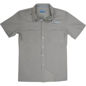 Mossy Oak Mens Fishing Shirts Short Sleeve Offshore(Cool Grey)