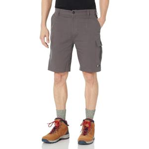 Mossy Oak Mens Mens Cargo Shorts, Stretch Hiking Shorts for Men(Charcoal)
