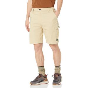 Mossy Oak Mens Mens Cargo Shorts, Stretch Hiking Shorts for Men(Pale Khaki)