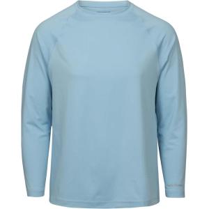 Mossy Oak Men’s Sun Shirts Uv Protection Long Sleeve(Cool Blue)