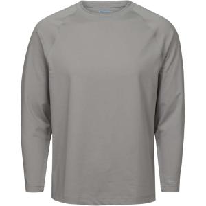Mossy Oak Men’s Sun Shirts Uv Protection Long Sleeve(Cool Grey)