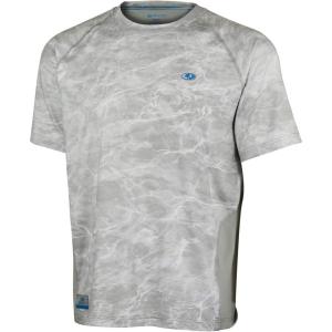 Mossy Oak Short Sleeve Fishing Shirts for Men, Sun Protection Clothing Men(Bonefish)