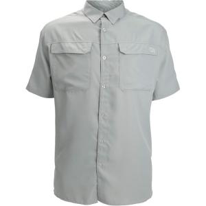 Paramount Outdoors EAG Elite Short Sleeve Button Down Performance Fishing Shirt(Silver)