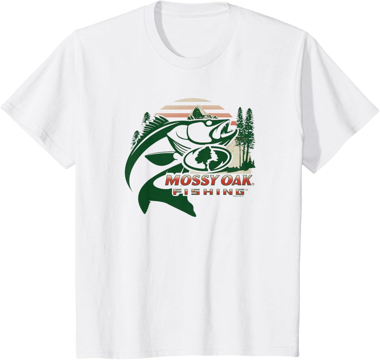 imageMossy Oak Fishing Built For The Bite Fish Logo TShirtWhite