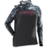 DSG Outerwear Women’s Chloe Hooded Sun Fishing Shirt | UPF Protection(Deep Waters/Mossy Oak Wake Form High Seas)